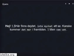 Sites similar to bywire.se