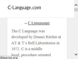 Sites similar to c-language.com