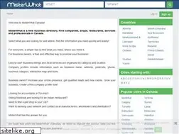 Sites similar to ca.misterwhat.com