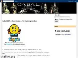 Sites similar to cabal-sea.blogspot.com