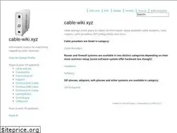 Sites similar to cable-wiki.xyz