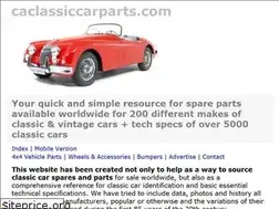 Sites similar to caclassiccarparts.com