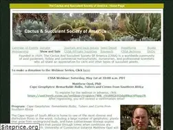 Sites similar to cactusandsucculentsociety.org