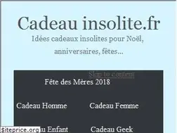 Sites similar to cadeauinsolite.fr