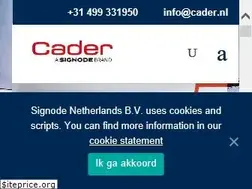 Sites similar to cader.nl