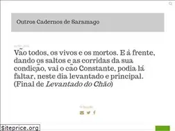 Sites similar to caderno.josesaramago.org