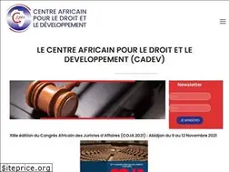 Sites similar to cadev-afrique.org