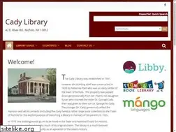 Sites similar to cadylibrary.org