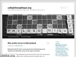 Sites similar to cafephilosophique.org