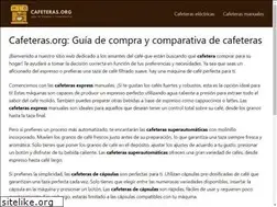 Sites similar to cafeteras.org
