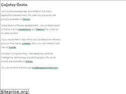 Sites similar to cagatayozata.com