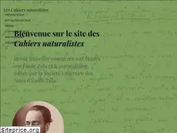 Sites similar to cahiers-naturalistes.com