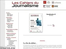 Sites similar to cahiersdujournalisme.org