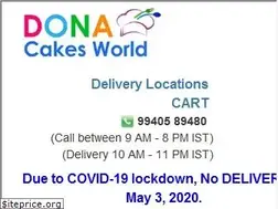 Sites similar to cakesworld.in
