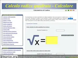 Sites similar to calcoloradicequadrata.com