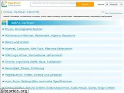 Sites similar to calcprofi.de