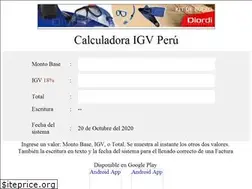 Sites similar to calculadoraigvperu.com