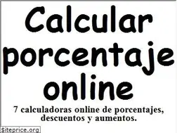 Sites similar to calcularporcentajeonline.com