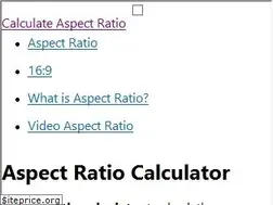 Sites similar to calculateaspectratio.com