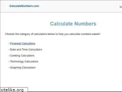 Sites similar to calculatenumbers.com