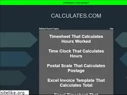 Sites similar to calculates.com
