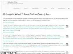 Sites similar to calculatewhat.com