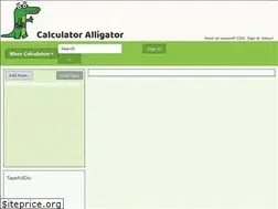 Sites similar to calculatoralligator.com