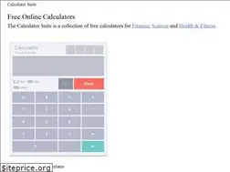 Sites similar to calculatorsuite.com