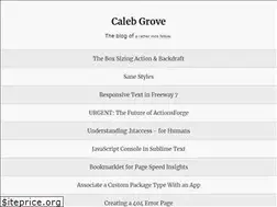 Sites similar to calebgrove.com