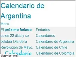 Sites similar to calendarioargentina.com
