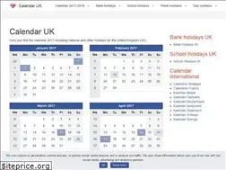 Sites similar to calendaruk.co.uk