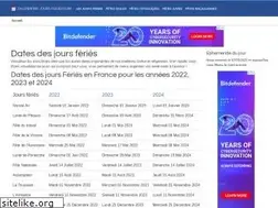 Sites similar to calendrier-jours-feries.com