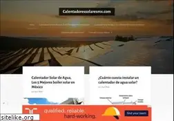 Sites similar to calentadoressolaresmx.com
