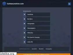 Sites similar to calidasunshine.com