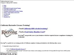 Sites similar to californiabartenderlicense.com