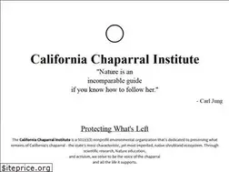 Sites similar to californiachaparral.org