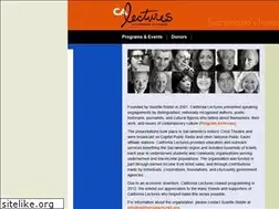 Sites similar to californialectures.org