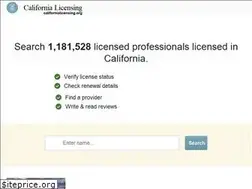 Sites similar to californialicensing.org