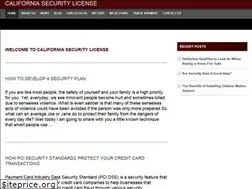 Sites similar to californiasecuritylicense.com