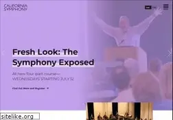 Sites similar to californiasymphony.org