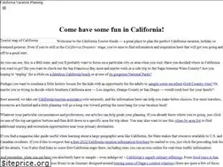 Sites similar to californiatouristguide.com