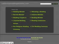Sites similar to californiaweddingminister.com