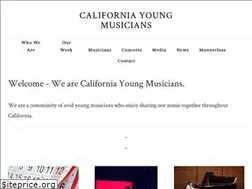 Sites similar to californiayoungmusicians.com