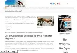 Sites similar to calisthenicexercise.com