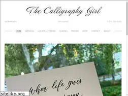 Sites similar to calligraphygirl.com