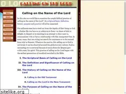 Sites similar to callingonthelord.org