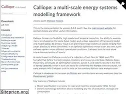Sites similar to calliope.readthedocs.io