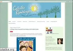 Sites similar to callistasramblings.blogspot.com