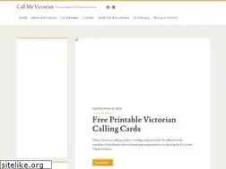Sites similar to callmevictorian.com
