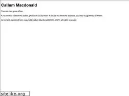 Sites similar to callum-macdonald.com